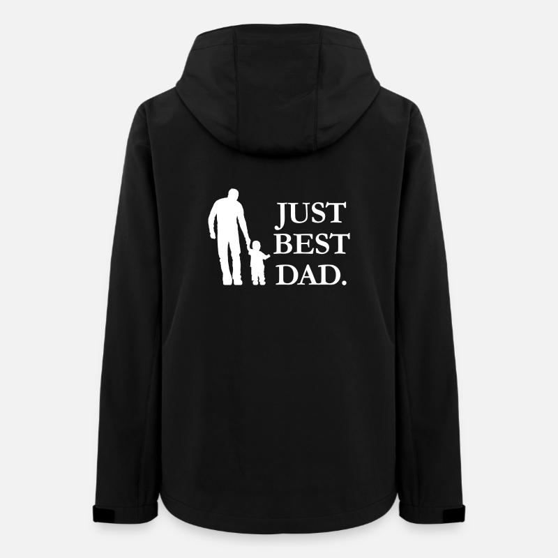 Just Best Dad - Women’s Recycled Softshell Jacket by Stanley/Stella - black