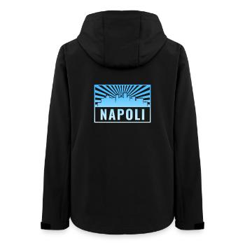 Napoli Skyline Sunbeams - Women’s Recycled Softshell Jacket by Stanley/Stella - black - Back - AI Model Female 172 light (172cm)