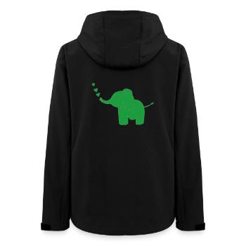 Vert éléphant - Veste softshell femme recyclée Stanley/Stella - noir - Dos - AI Model Female 172 light (172cm)