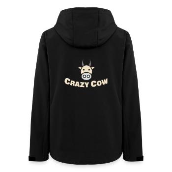 CRAZY COW - Frauen Recycelte Softshelljacke von Stanley/Stella - Schwarz - Hinten - AI Model Female 172 light (172cm)