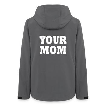 your mom - Women’s Recycled Softshell Jacket by Stanley/Stella - anthracite - Back - AI Model Female 172 light (172cm)