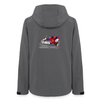 goalkeeper - Veste softshell femme recyclée Stanley/Stella - charbon - Dos - AI Model Female 172 light (172cm)