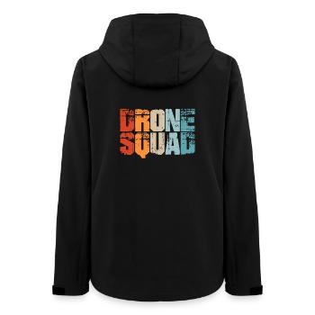 Drohne / Drohnen Shirts - Frauen Recycelte Softshelljacke von Stanley/Stella - Schwarz - Hinten - AI Model Female 172 light (172cm)