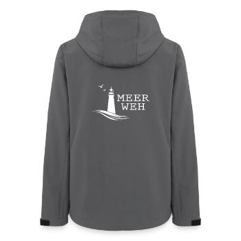 Meerweh - Frauen Recycelte Softshelljacke von Stanley/Stella - Anthrazit - Hinten - AI Model Female 172 light (172cm)
