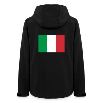 Aufkleber Flagge von Italien Flagge Italien Fahne Flagge - Frauen Recycelte Softshelljacke von Stanley/Stella - Schwarz - Hinten - AI Model Female 172 light (172cm)
