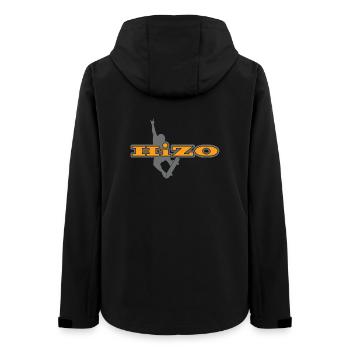 HiZo Skater - Frauen Recycelte Softshelljacke von Stanley/Stella - Schwarz - Hinten - AI Model Female 172 light (172cm)