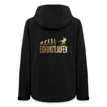 Evolution Eiskunstlaufen - Frauen Recycelte Softshelljacke von Stanley/Stella - Schwarz - Hinten - AI Model Female 172 light (172cm)