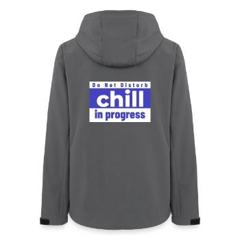 Do not Disturb chill in progress - Women’s Recycled Softshell Jacket by Stanley/Stella - anthracite - Back - AI Model Female 172 light (172cm)