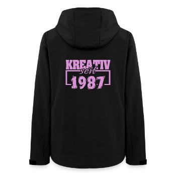 Creative 1987 - Women’s Recycled Softshell Jacket by Stanley/Stella - black - Back - AI Model Female 172 light (172cm)