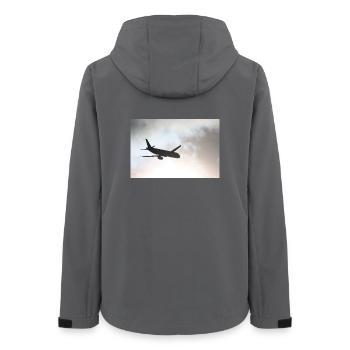 Le Fantôme dans le Ciel - Veste softshell femme recyclée Stanley/Stella - charbon - Dos - AI Model Female 172 light (172cm)