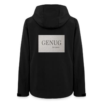 Enough-for today - Women’s Recycled Softshell Jacket by Stanley/Stella - black - Back - AI Model Female 172 light (172cm)