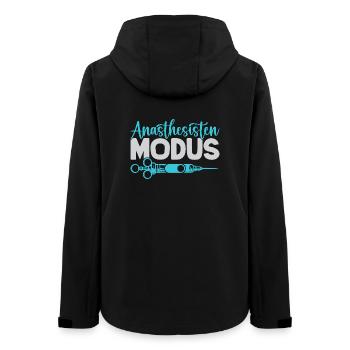 Anesthesiologist Modus On Anesthesia - Women’s Recycled Softshell Jacket by Stanley/Stella - black - Back - AI Model Female 172 light (172cm)