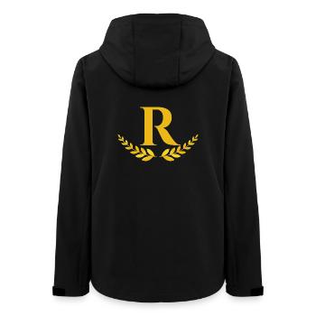 r - Women’s Recycled Softshell Jacket by Stanley/Stella - black - Back - AI Model Female 172 light (172cm)