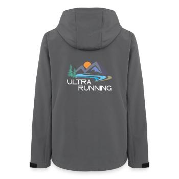 Ultra Running - Women’s Recycled Softshell Jacket by Stanley/Stella - anthracite - Back - AI Model Female 172 light (172cm)