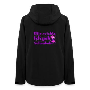 Mir Reichts Ich Geh Schaukeln – Verspieltes Kinder - Frauen Recycelte Softshelljacke von Stanley/Stella - Schwarz - Hinten - AI Model Female 172 light (172cm)
