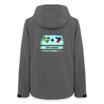 Philippines et Suède 100% parfait / cadeau - Veste softshell femme recyclée Stanley/Stella - charbon - Dos - AI Model Female 172 light (172cm)