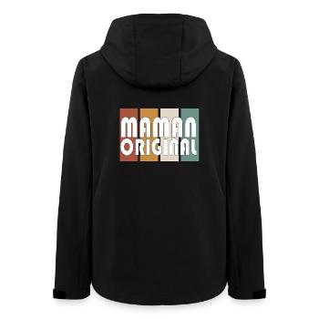 Maman Original - Veste softshell femme recyclée Stanley/Stella - noir - Dos - AI Model Female 172 light (172cm)