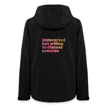 Zombie - Women’s Recycled Softshell Jacket by Stanley/Stella - black - Back - AI Model Female 172 light (172cm)