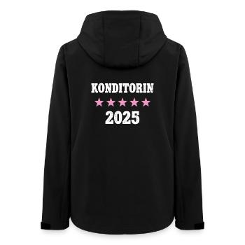 Konditorin 2025 Neuer Job Arbeit Ausbildung Lehre - Frauen Recycelte Softshelljacke von Stanley/Stella - Schwarz - Hinten - AI Model Female 172 light (172cm)