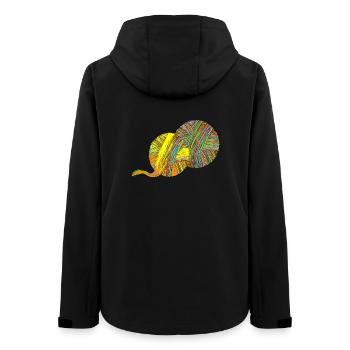 boule de fil - Veste softshell femme recyclée Stanley/Stella - noir - Dos - AI Model Female 172 light (172cm)