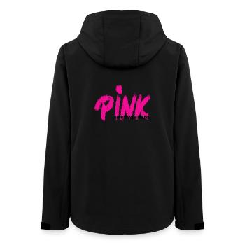 Pink Empowerment - Women’s Recycled Softshell Jacket by Stanley/Stella - black - Back - AI Model Female 172 light (172cm)