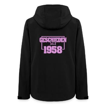 Mariage en 1958 - Veste softshell femme recyclée Stanley/Stella - noir - Dos - AI Model Female 172 light (172cm)