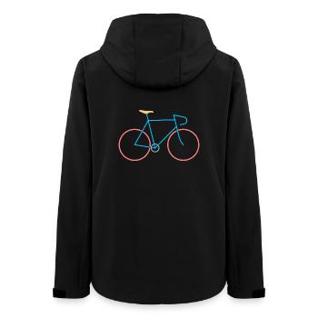 Vélo de course rouge bleu - Veste softshell femme recyclée Stanley/Stella - noir - Dos - AI Model Female 172 light (172cm)