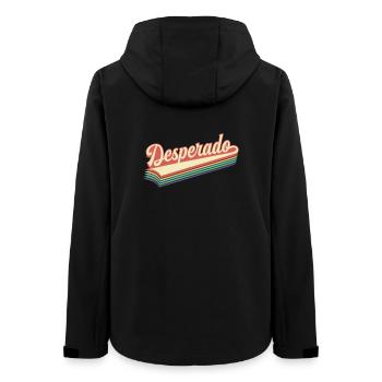 Texte rétro de Desperado - Veste softshell femme recyclée Stanley/Stella - noir - Dos - AI Model Female 172 light (172cm)