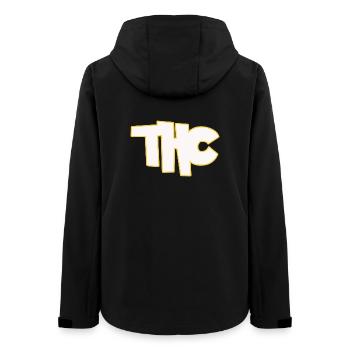 THC - Women’s Recycled Softshell Jacket by Stanley/Stella - black - Back - AI Model Female 172 light (172cm)