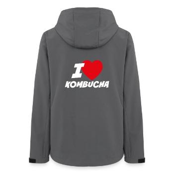 Ich liebe Kombucha - Frauen Recycelte Softshelljacke von Stanley/Stella - Anthrazit - Hinten - AI Model Female 172 light (172cm)