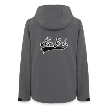 New York - Frauen Recycelte Softshelljacke von Stanley/Stella - Anthrazit - Hinten - AI Model Female 172 light (172cm)