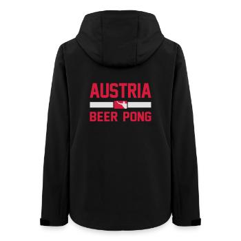 Austria Beer Pong - Frauen Recycelte Softshelljacke von Stanley/Stella - Schwarz - Hinten - AI Model Female 172 light (172cm)