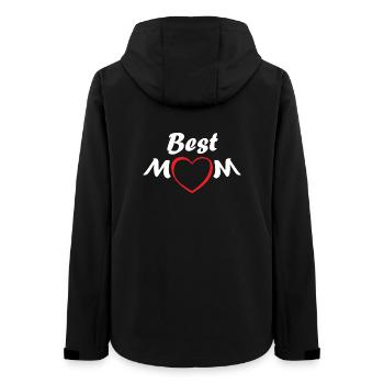 BEST MOM - für die beste Mama der Welt - Frauen Recycelte Softshelljacke von Stanley/Stella - Schwarz - Hinten - AI Model Female 172 light (172cm)