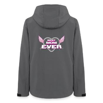 Beste Mutter aller Zeiten - Frauen Recycelte Softshelljacke von Stanley/Stella - Anthrazit - Hinten - AI Model Female 172 light (172cm)