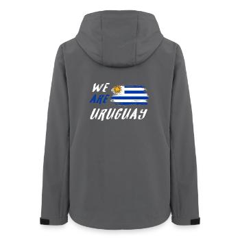 Wir sind Uruguay - Frauen Recycelte Softshelljacke von Stanley/Stella - Anthrazit - Hinten - AI Model Female 172 light (172cm)