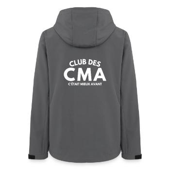 Retired, it was better before, seniors - Women’s Recycled Softshell Jacket by Stanley/Stella - anthracite - Back - AI Model Female 172 light (172cm)