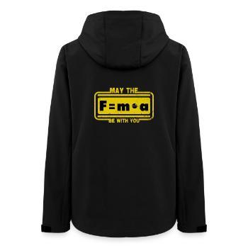 May the force be with you - Women’s Recycled Softshell Jacket by Stanley/Stella - black - Back - AI Model Female 172 light (172cm)