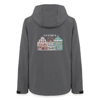 Cottbus Altmarkt, tout simplement magnifique ! Brandebourg - Veste softshell femme recyclée Stanley/Stella - charbon - Dos - AI Model Female 172 light (172cm)