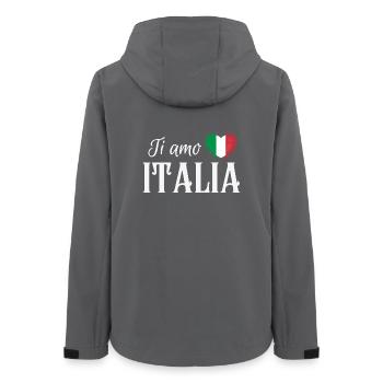 Ich liebe Italien, italienischen Stolz - Frauen Recycelte Softshelljacke von Stanley/Stella - Anthrazit - Hinten - AI Model Female 172 light (172cm)