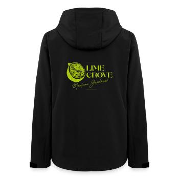Lime Grove Mexikanisches Güte-Logo - Frauen Recycelte Softshelljacke von Stanley/Stella - Schwarz - Hinten - AI Model Female 172 light (172cm)