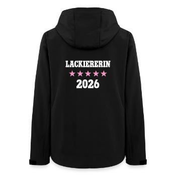 Lackiererin 2026 Beruf Lackierer Lackiererei Azubi - Frauen Recycelte Softshelljacke von Stanley/Stella - Schwarz - Hinten - AI Model Female 172 light (172cm)