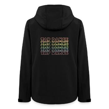 Tap Dance Pastell Regenbogen - Frauen Recycelte Softshelljacke von Stanley/Stella - Schwarz - Hinten - AI Model Female 172 light (172cm)