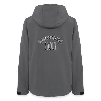 Depp from Service No 1 - Women’s Recycled Softshell Jacket by Stanley/Stella - anthracite - Back - AI Model Female 172 light (172cm)