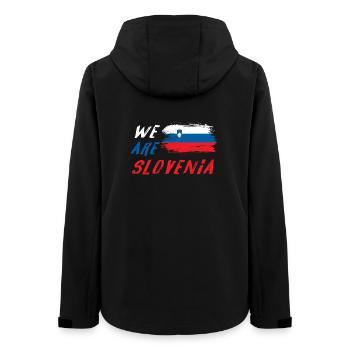 We are Slovenia - Women’s Recycled Softshell Jacket by Stanley/Stella - black - Back - AI Model Female 172 light (172cm)
