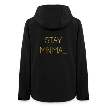 Stay Minimal - Women’s Recycled Softshell Jacket by Stanley/Stella - black - Back - AI Model Female 172 light (172cm)