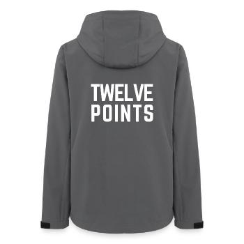 DOUZE POINTS Eurovision Oostenrijk 2026 - Veste softshell femme recyclée Stanley/Stella - charbon - Dos - AI Model Female 172 light (172cm)