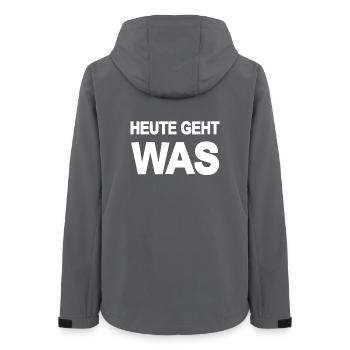 Lustig - Frauen Recycelte Softshelljacke von Stanley/Stella - Anthrazit - Hinten - AI Model Female 172 light (172cm)