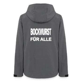 Bockwurst - Women’s Recycled Softshell Jacket by Stanley/Stella - anthracite - Back - AI Model Female 172 light (172cm)