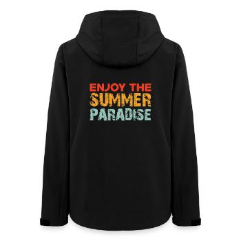 Profitez du paradis estival - Veste softshell femme recyclée Stanley/Stella - noir - Dos - AI Model Female 172 light (172cm)