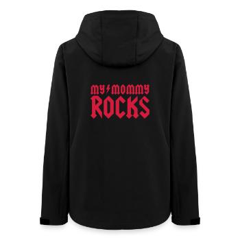 My mommy rocks - Women’s Recycled Softshell Jacket by Stanley/Stella - black - Back - AI Model Female 172 light (172cm)
